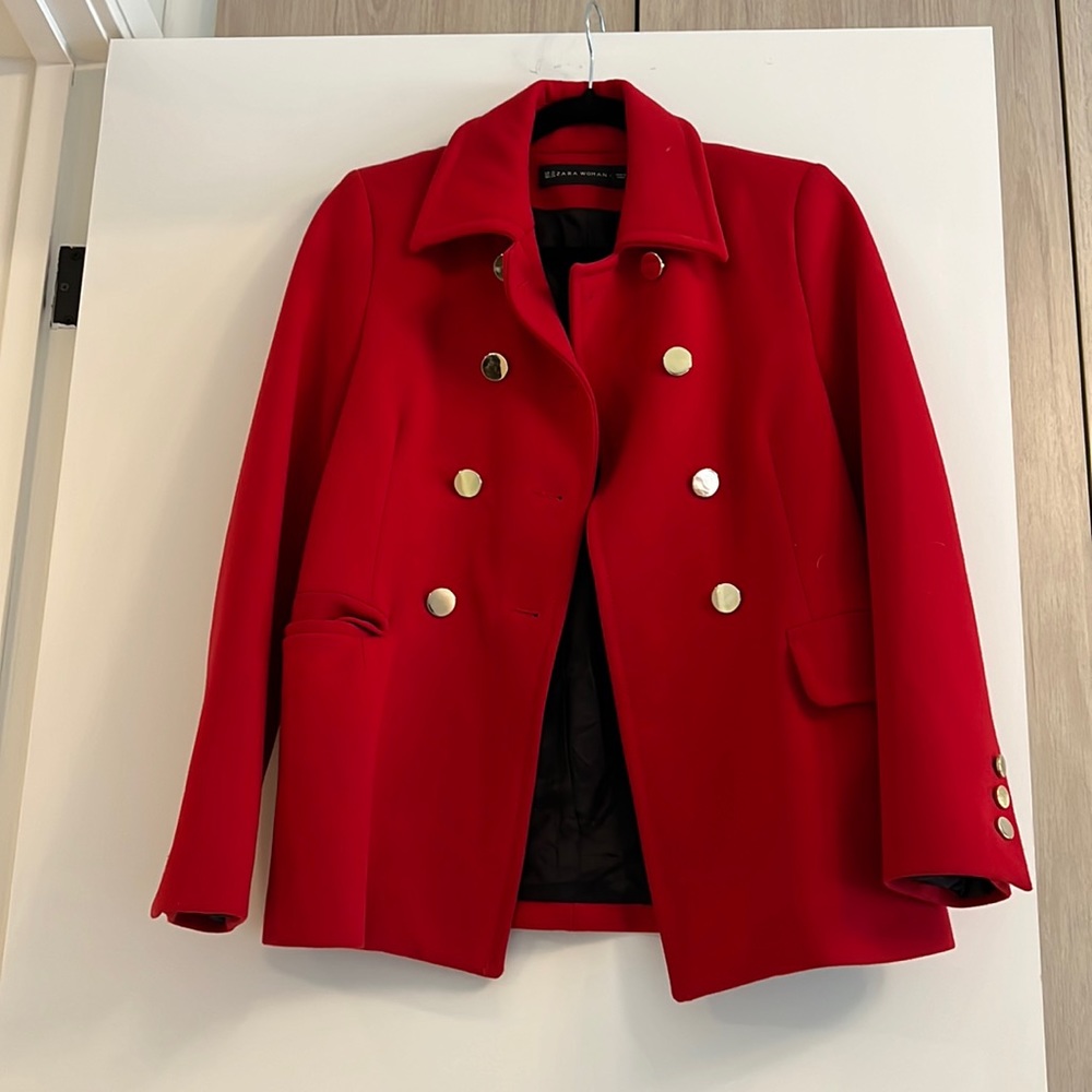 Red and gold jacket blazer